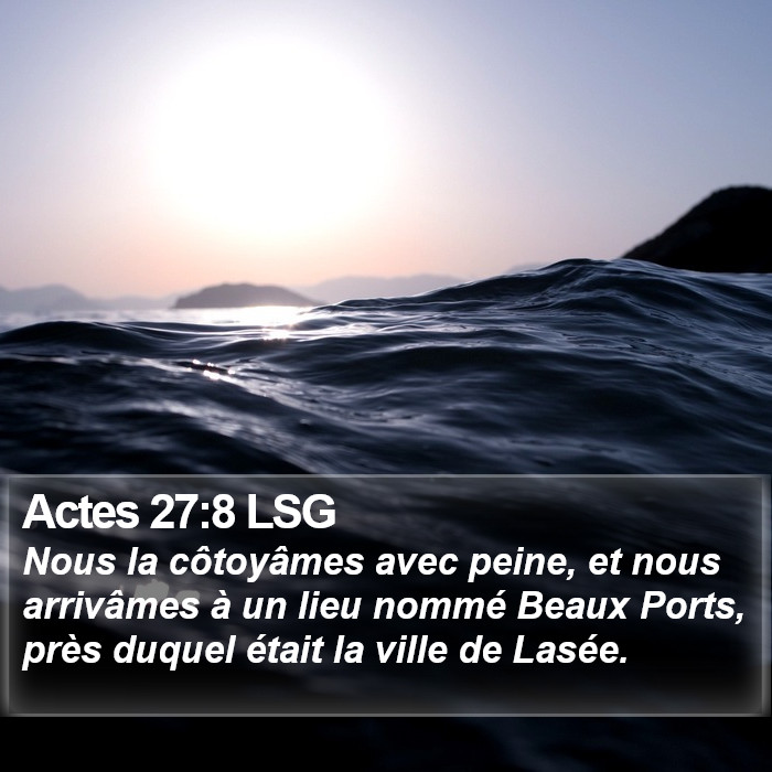 Actes 27:8 LSG Bible Study