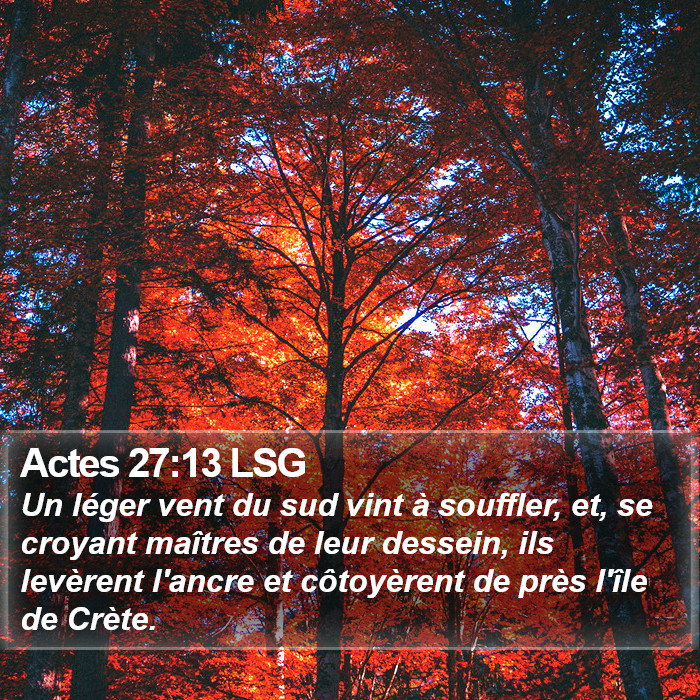 Actes 27:13 LSG Bible Study