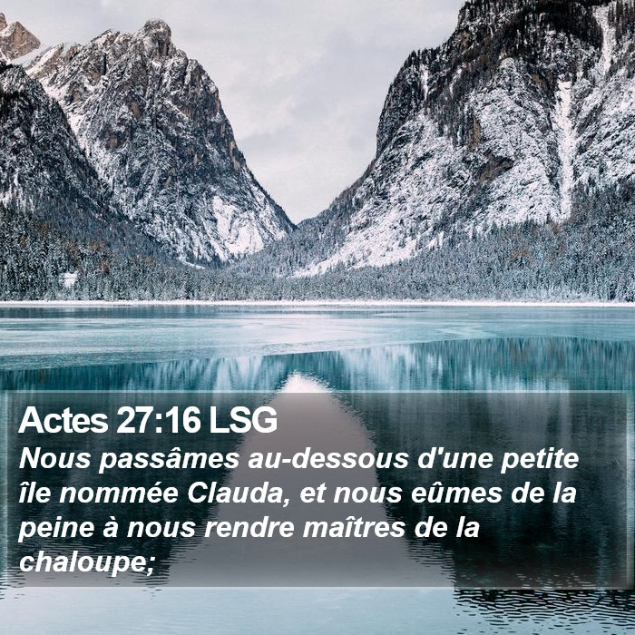 Actes 27:16 LSG Bible Study