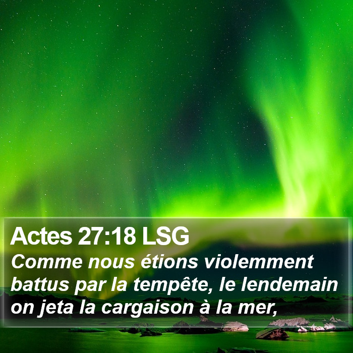 Actes 27:18 LSG Bible Study