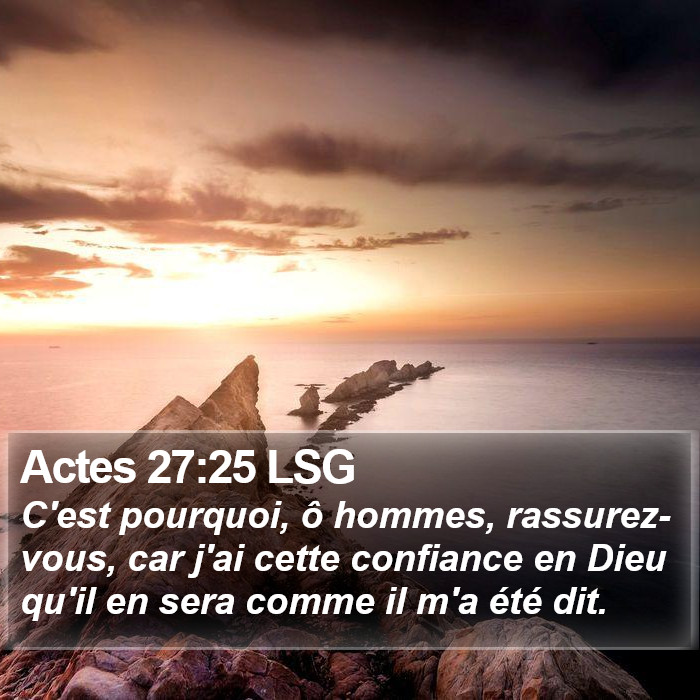 Actes 27:25 LSG Bible Study