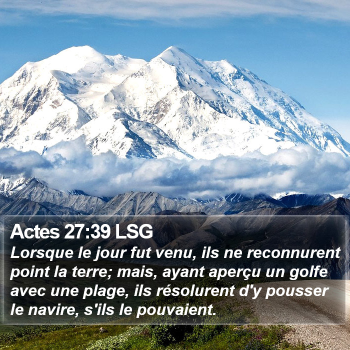 Actes 27:39 LSG Bible Study