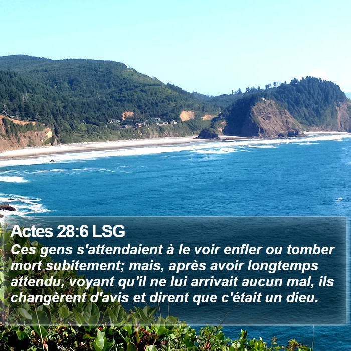 Actes 28:6 LSG Bible Study