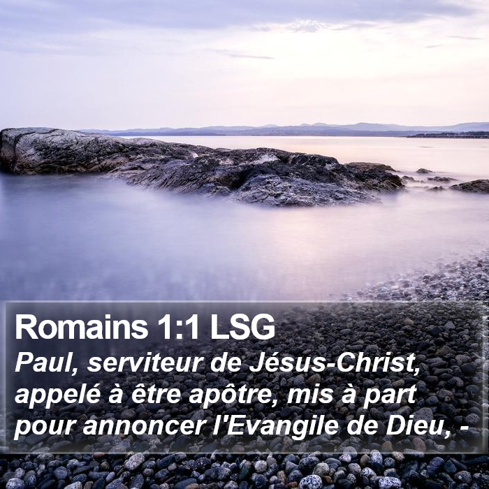 Romains 1:1 LSG Bible Study