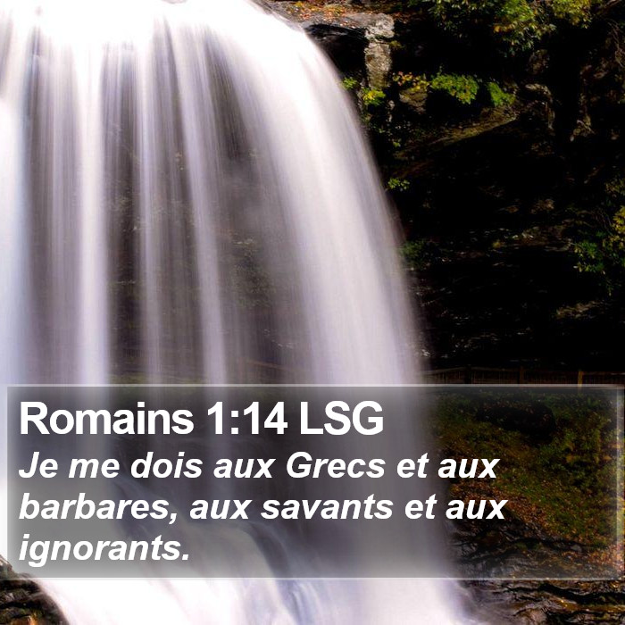 Romains 1:14 LSG Bible Study