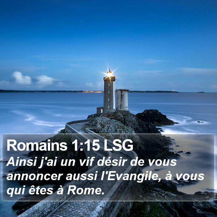 Romains 1:15 LSG Bible Study