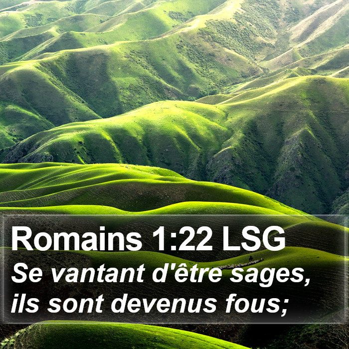 Romains 1:22 LSG Bible Study