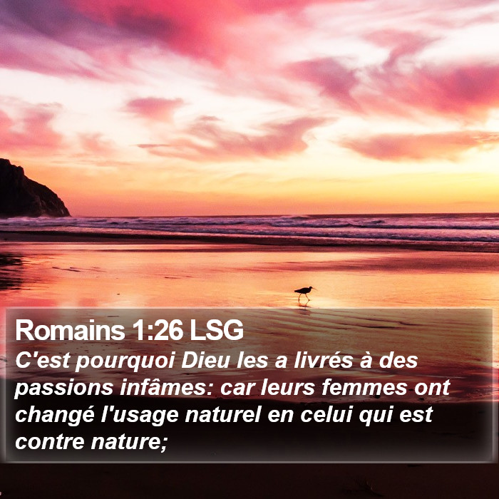 Romains 1:26 LSG Bible Study