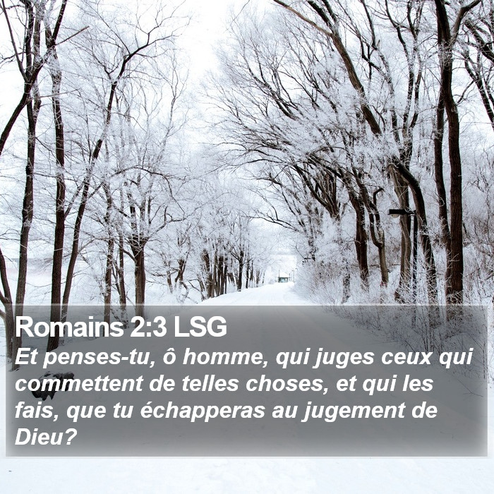 Romains 2:3 LSG Bible Study