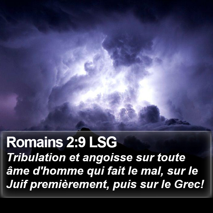 Romains 2:9 LSG Bible Study