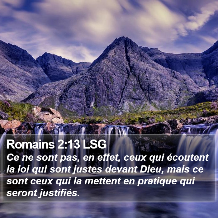 Romains 2:13 LSG Bible Study