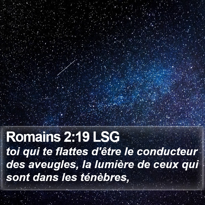 Romains 2:19 LSG Bible Study