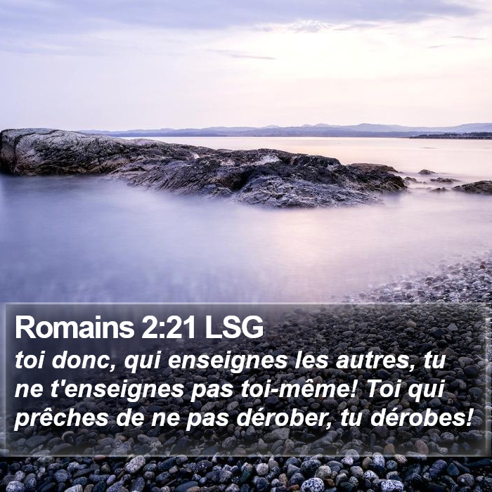 Romains 2:21 LSG Bible Study