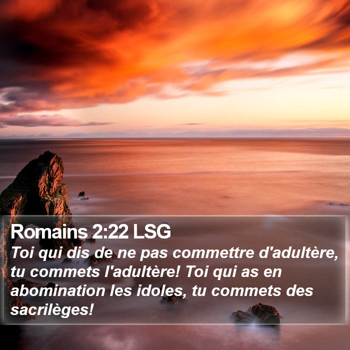 Romains 2:22 LSG Bible Study