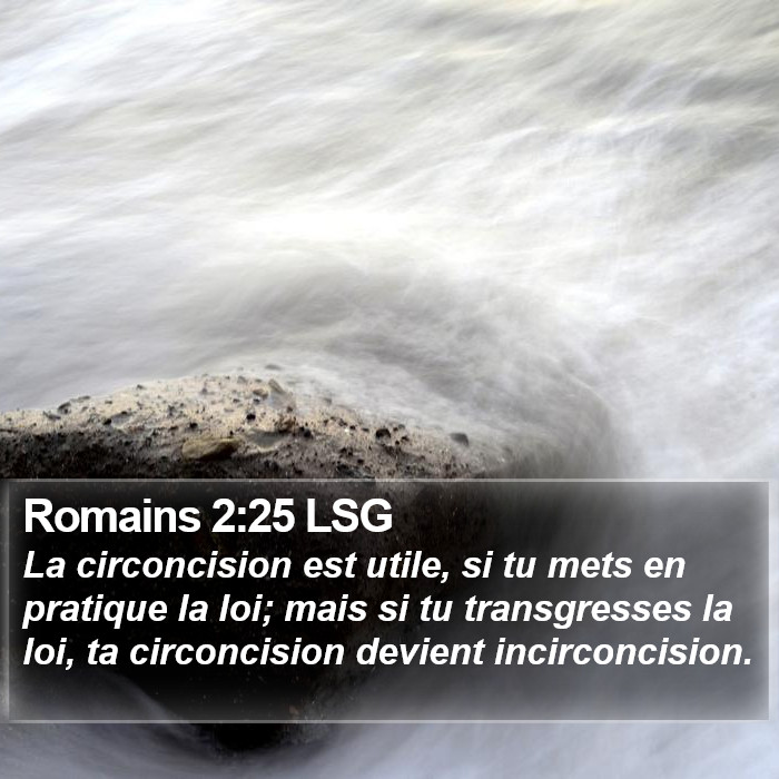 Romains 2:25 LSG Bible Study