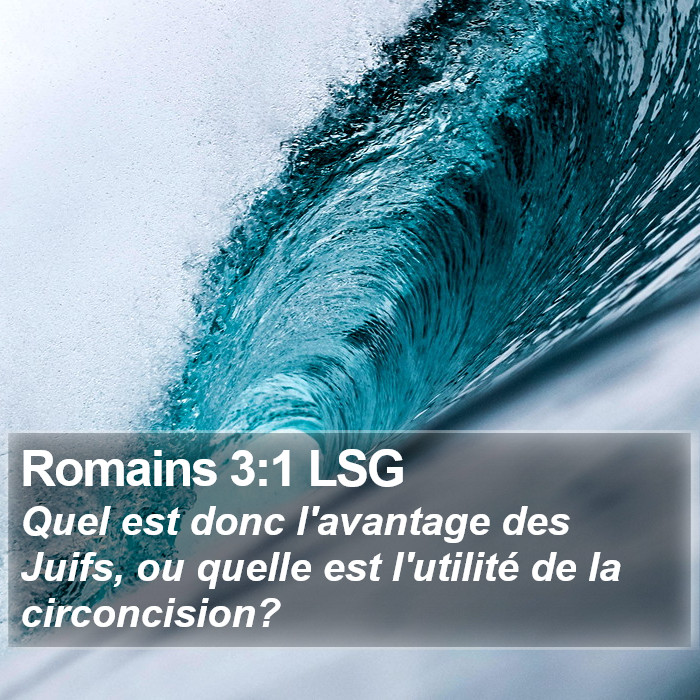 Romains 3:1 LSG Bible Study