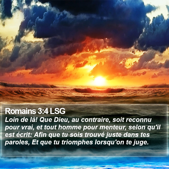 Romains 3:4 LSG Bible Study