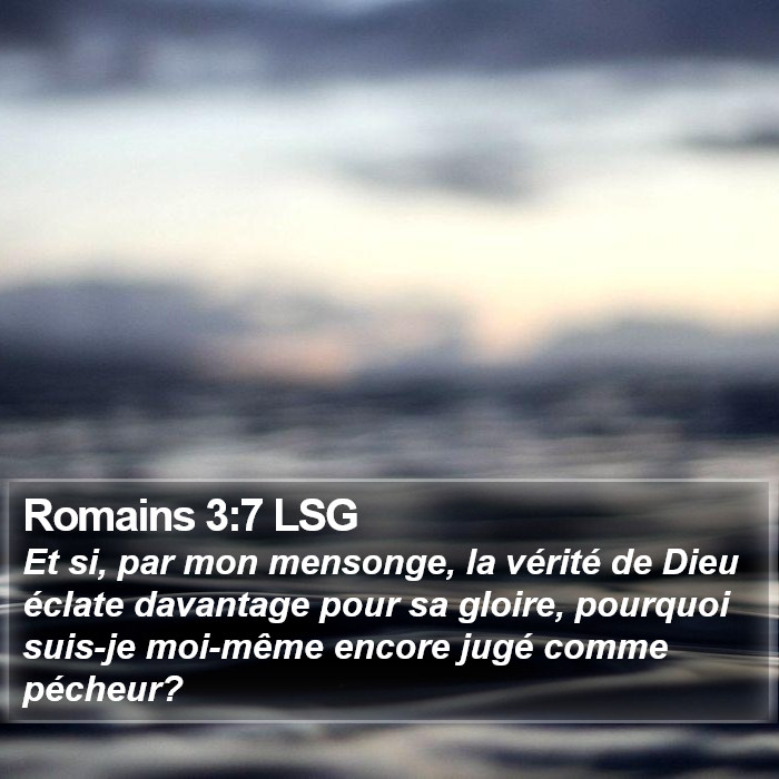 Romains 3:7 LSG Bible Study