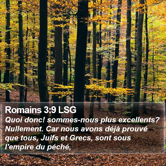 Romains 3:9 LSG Bible Study