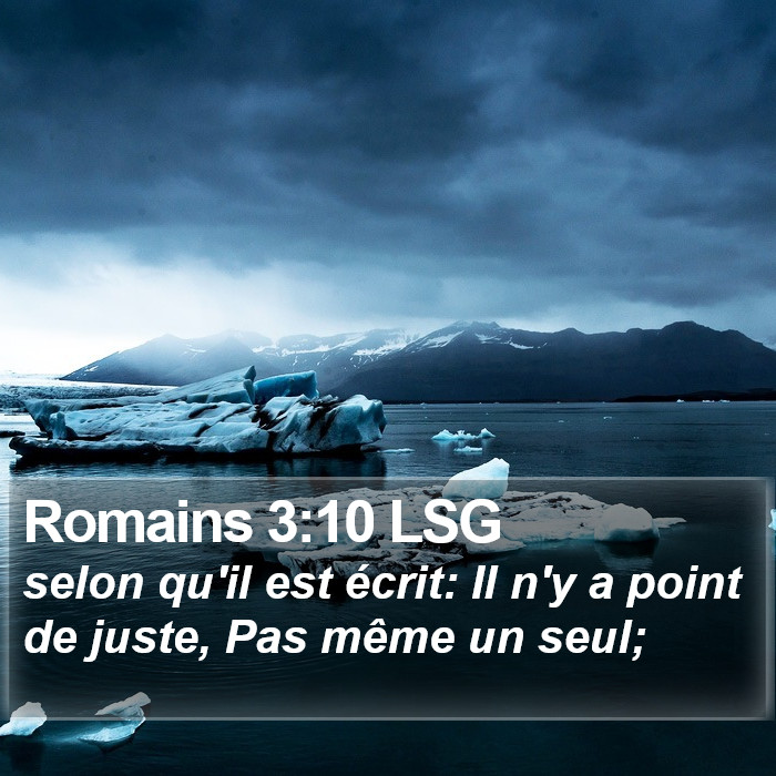 Romains 3:10 LSG Bible Study