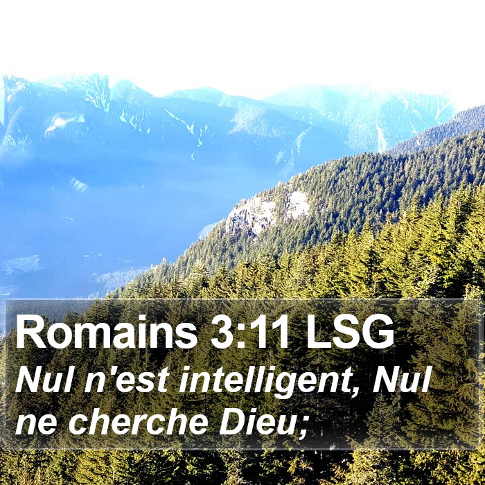 Romains 3:11 LSG Bible Study