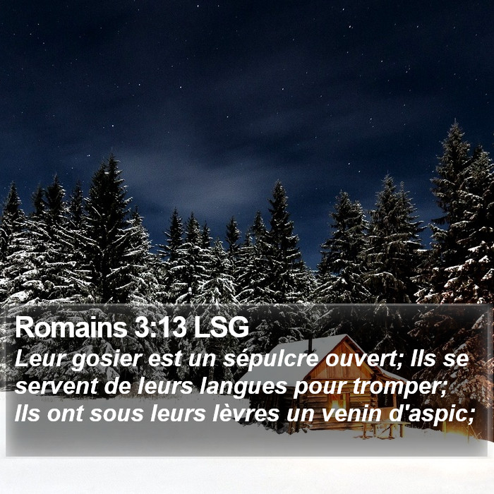 Romains 3:13 LSG Bible Study