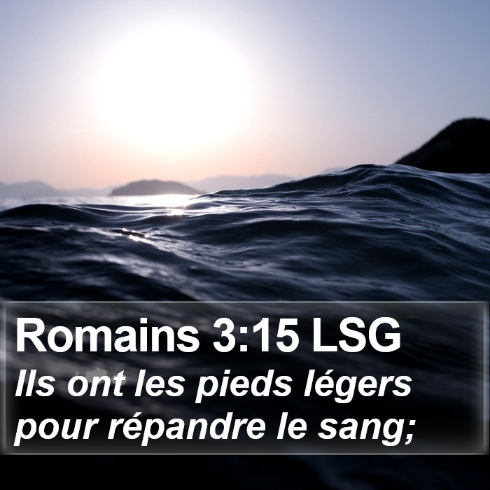 Romains 3:15 LSG Bible Study