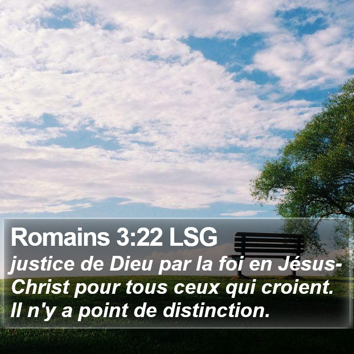 Romains 3:22 LSG Bible Study