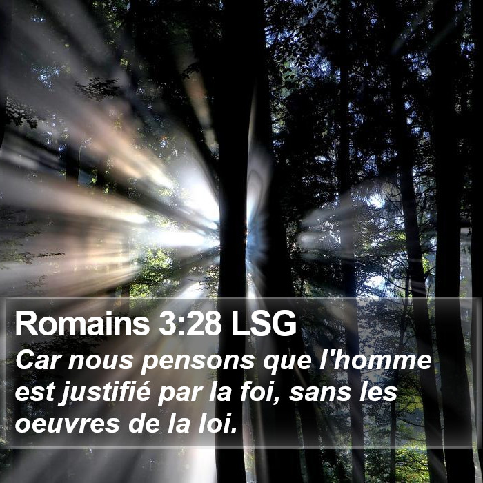 Romains 3:28 LSG Bible Study