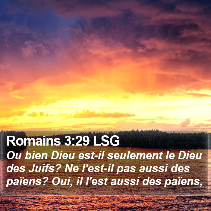 Romains 3:29 LSG Bible Study