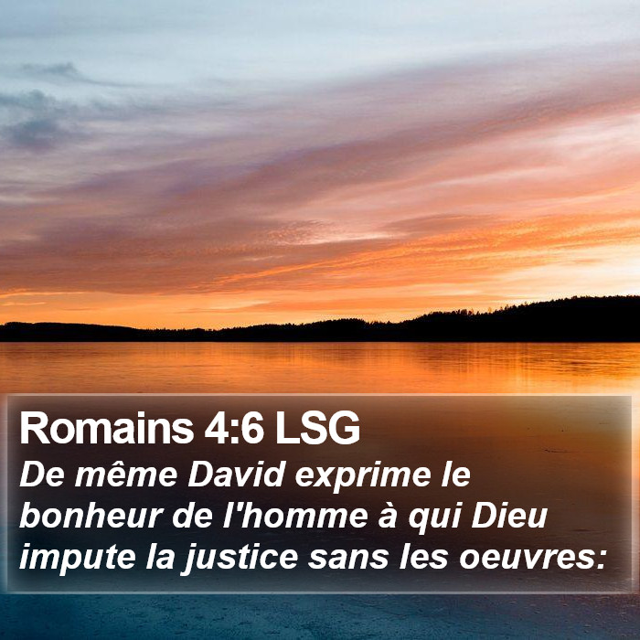 Romains 4:6 LSG Bible Study