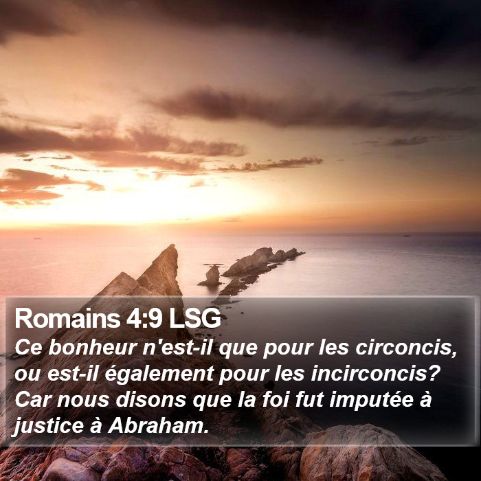 Romains 4:9 LSG Bible Study