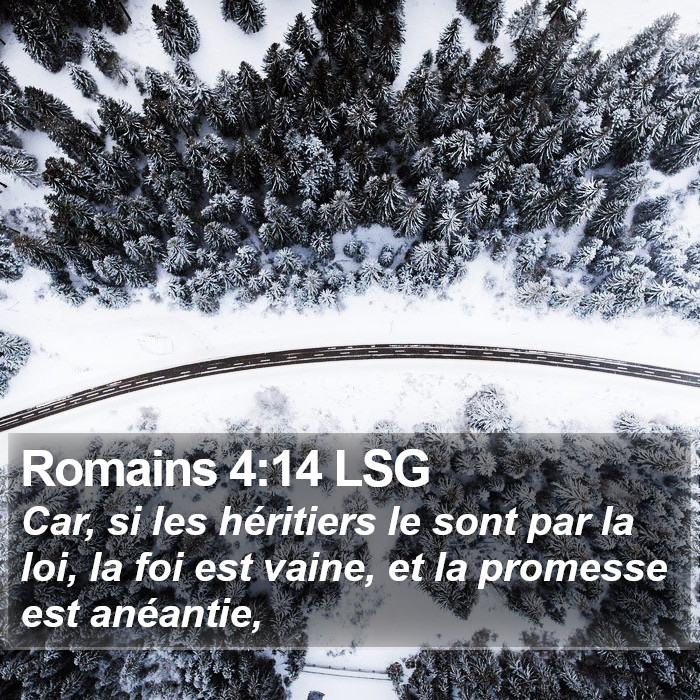 Romains 4:14 LSG Bible Study