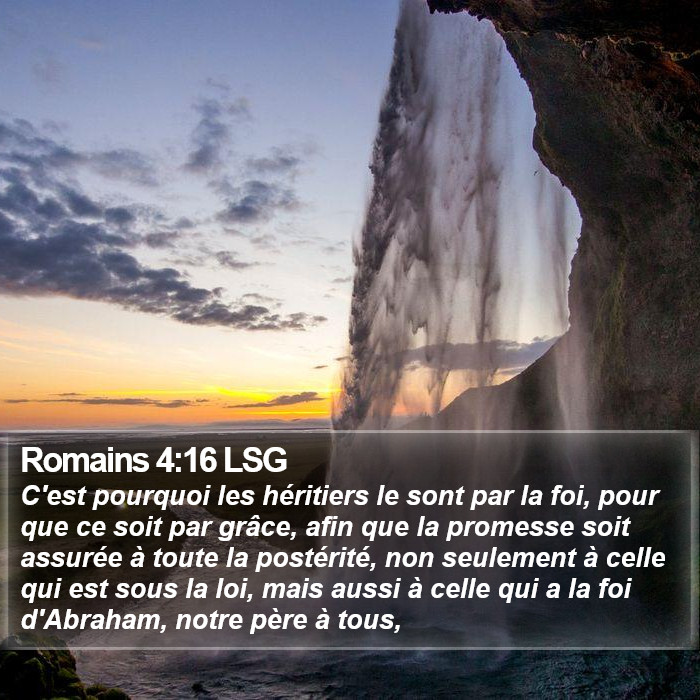 Romains 4:16 LSG Bible Study