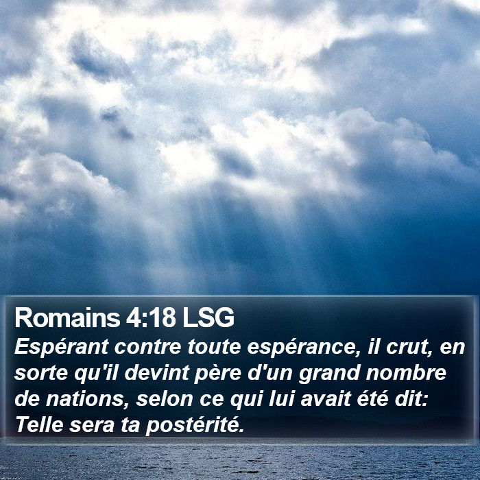 Romains 4:18 LSG Bible Study