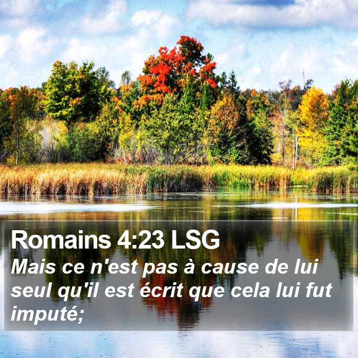 Romains 4:23 LSG Bible Study