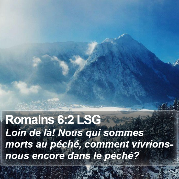 Romains 6:2 LSG Bible Study
