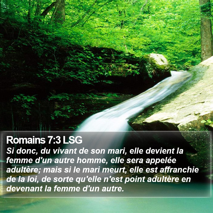 Romains 7:3 LSG Bible Study