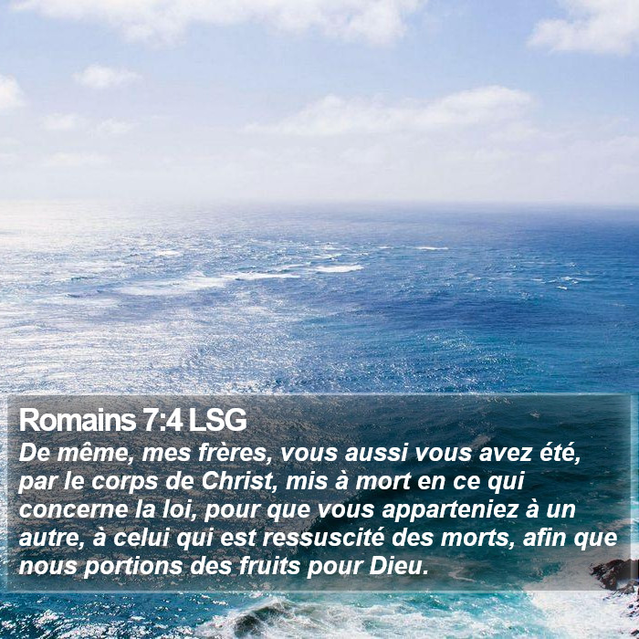 Romains 7:4 LSG Bible Study