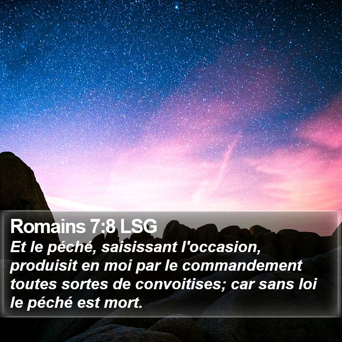 Romains 7:8 LSG Bible Study