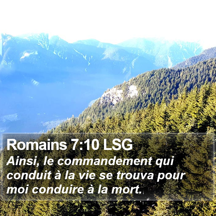 Romains 7:10 LSG Bible Study