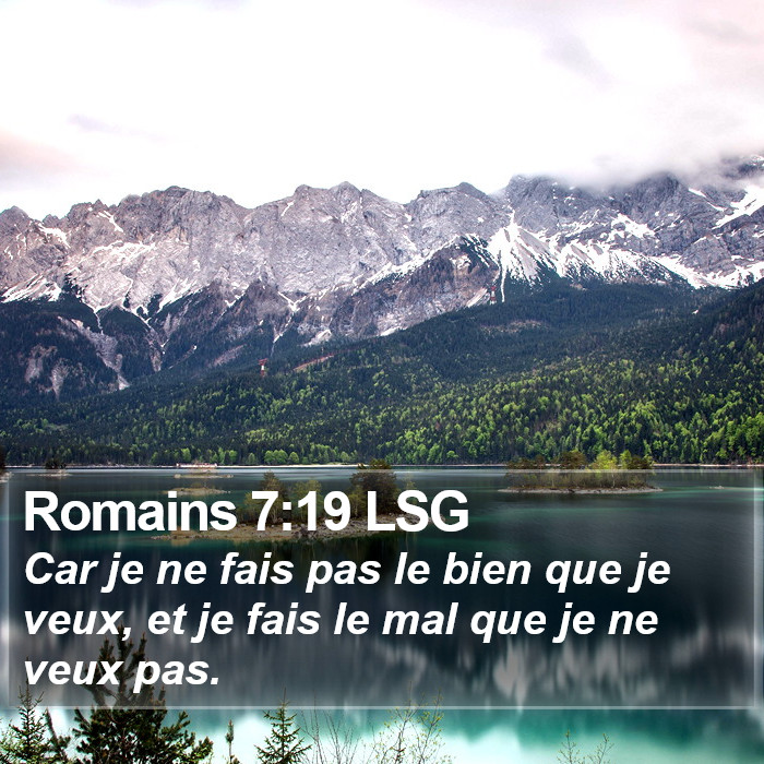 Romains 7:19 LSG Bible Study
