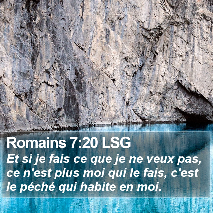 Romains 7:20 LSG Bible Study