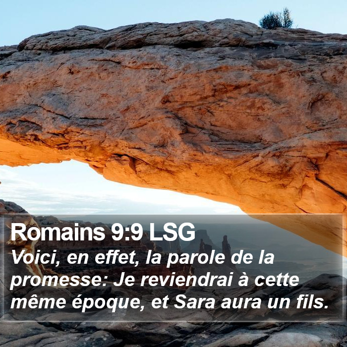 Romains 9:9 LSG Bible Study