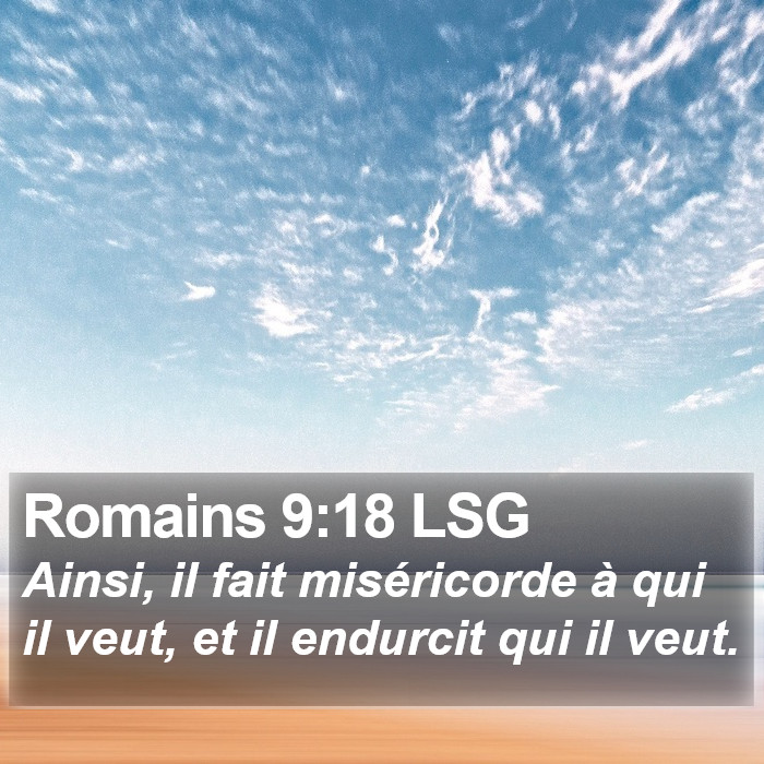 Romains 9:18 LSG Bible Study