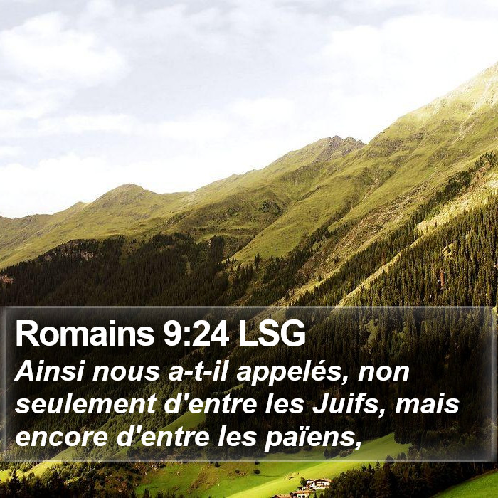 Romains 9:24 LSG Bible Study