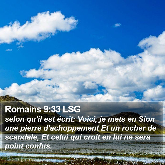 Romains 9:33 LSG Bible Study