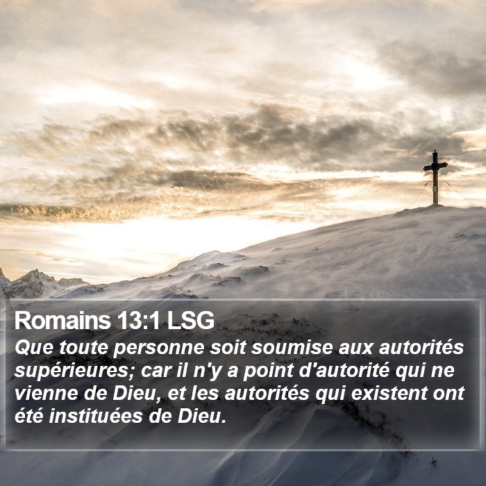 Romains 13:1 LSG Bible Study