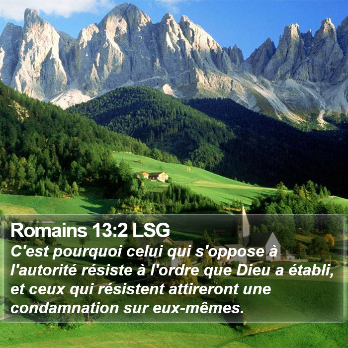 Romains 13:2 LSG Bible Study