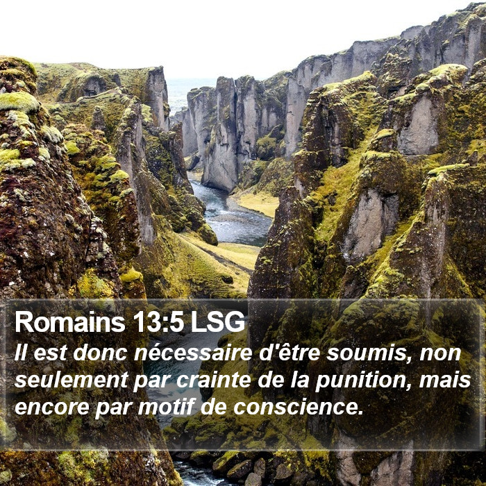 Romains 13:5 LSG Bible Study